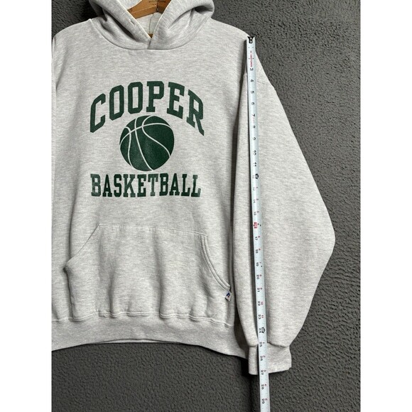 Vintage Y2K Russell Athletic Gray Blank Cotton Men’s Hoodie Size Large - Picture 10 of 14